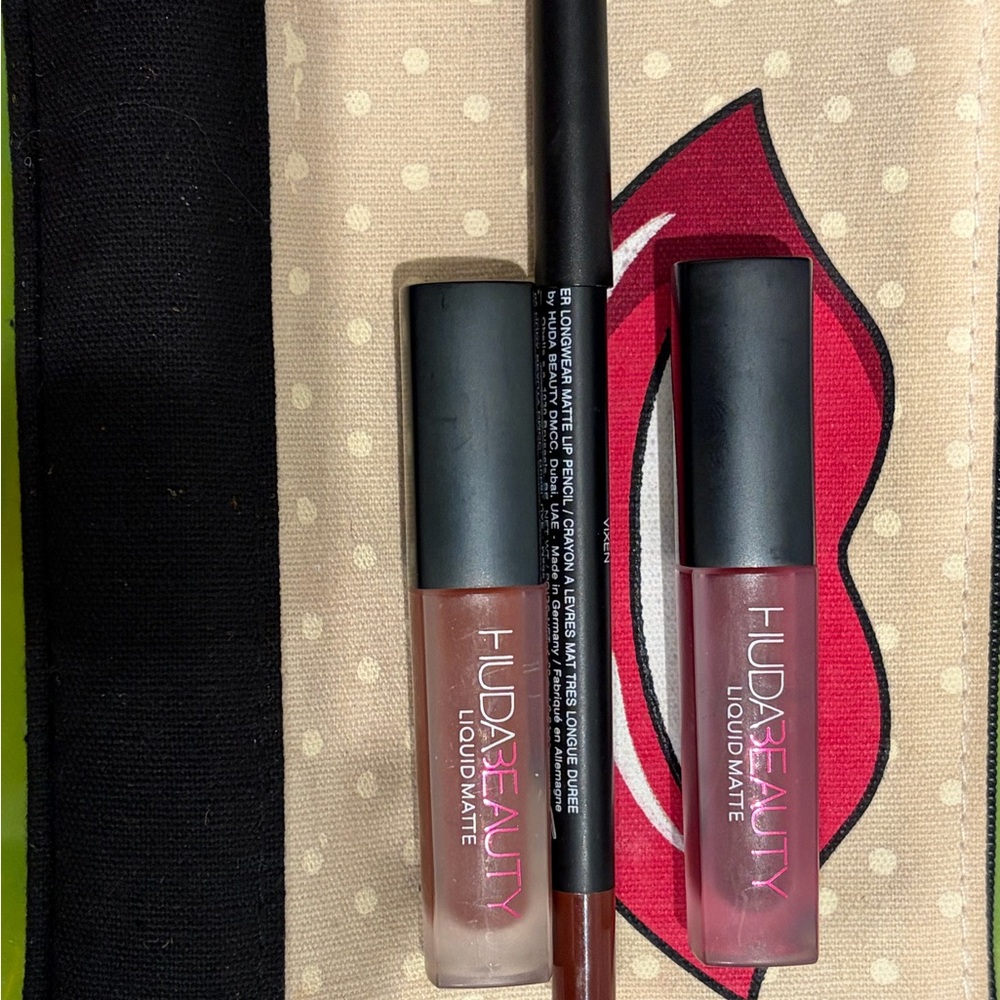 Huda Beauty Liquid Matte Lipstick Set - Vixen